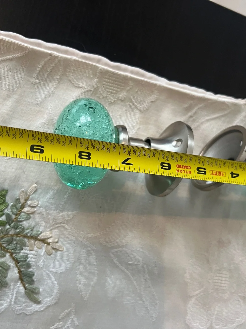 Discontinued Anthropology Sea-foamBubbled Glass Doorknobs